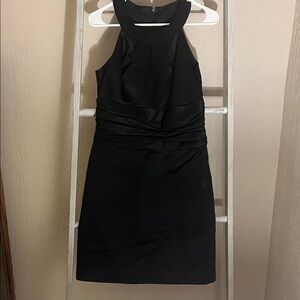 David's Bridal Black Mini Dress